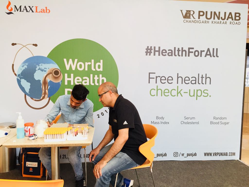 Celebrating World Health Day with free health checkups by MAX LABS